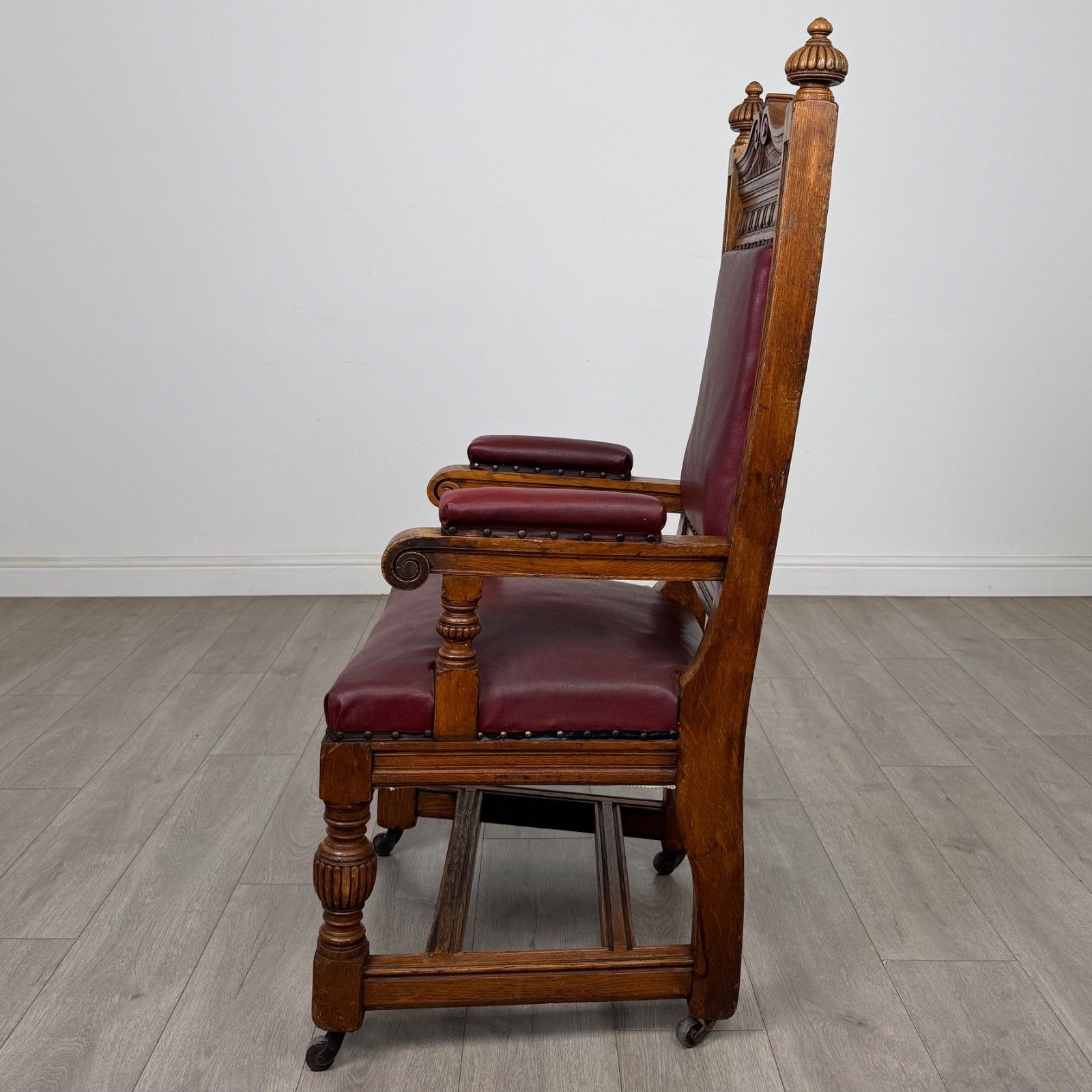 Antique 20th Century Edwardian Armchair In Oak ( Af 5833 ) photo furniture