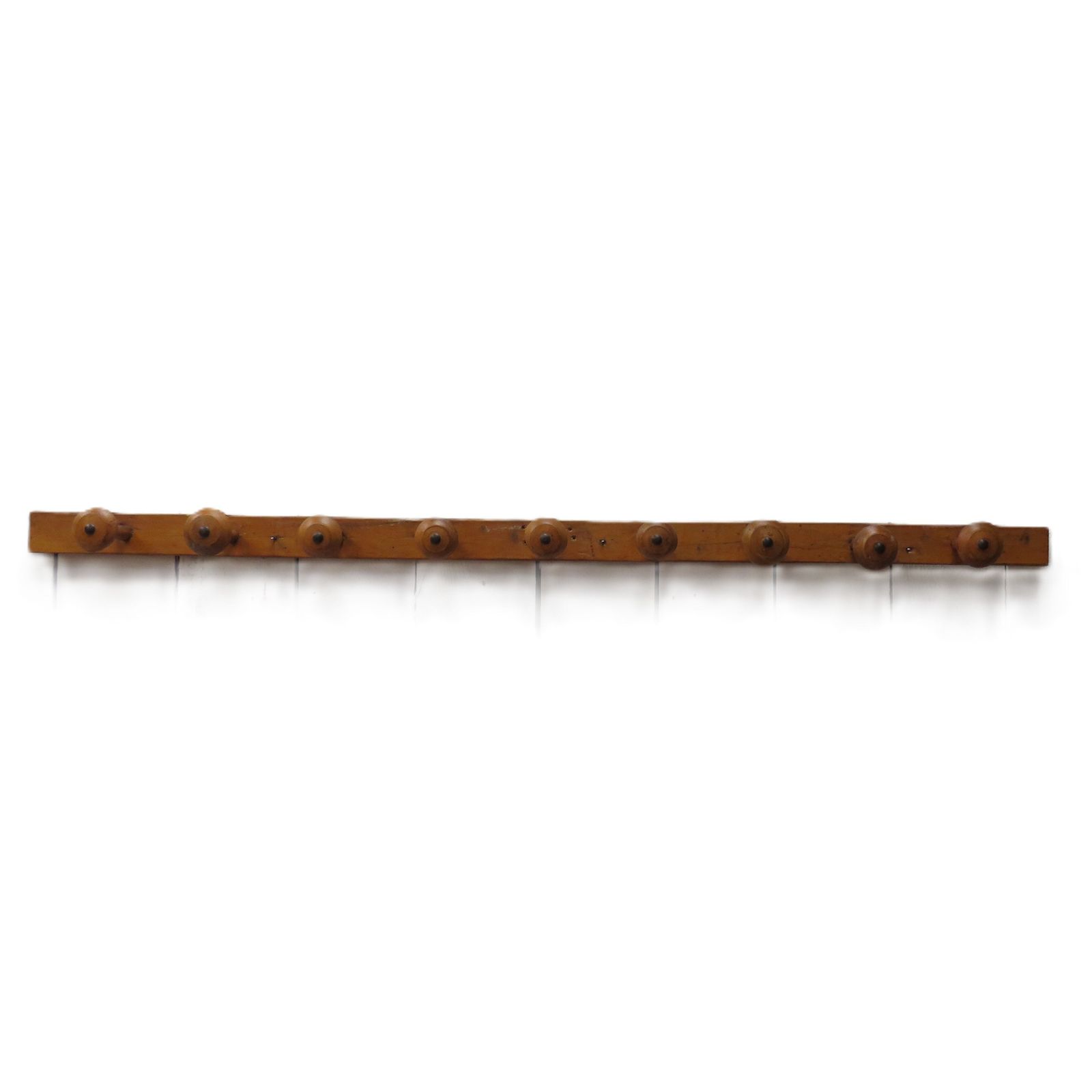 Long Set Of Antique Faux Bamboo Coat Hooks
