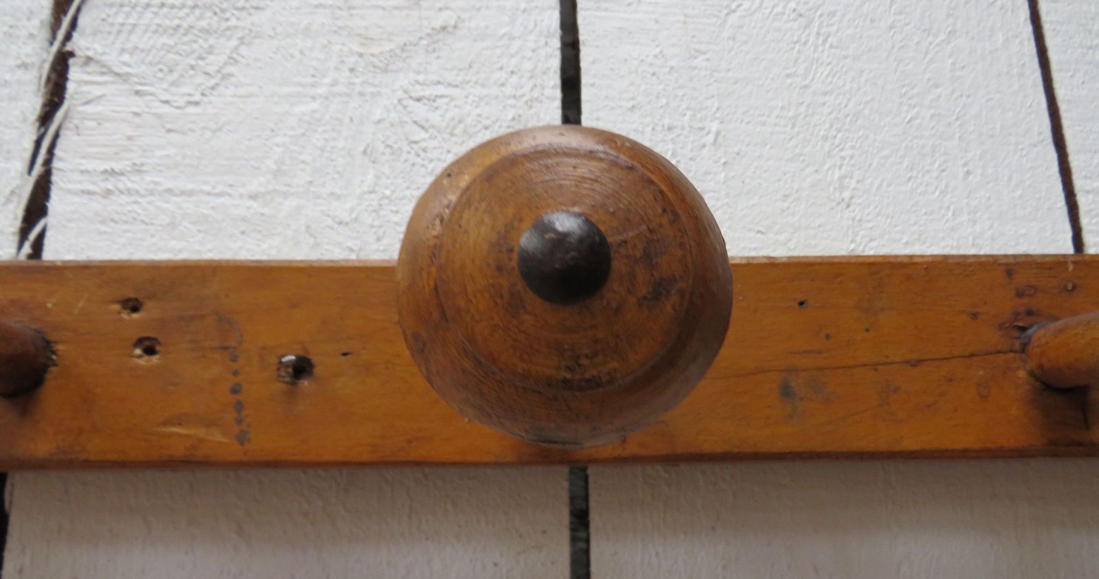 Long Set Of Antique Faux Bamboo Coat Hooks photo buy