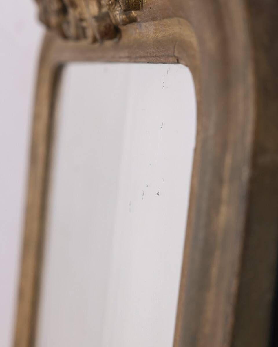 photo furniture Early 20th Century Golden Wooden Wall Mirror