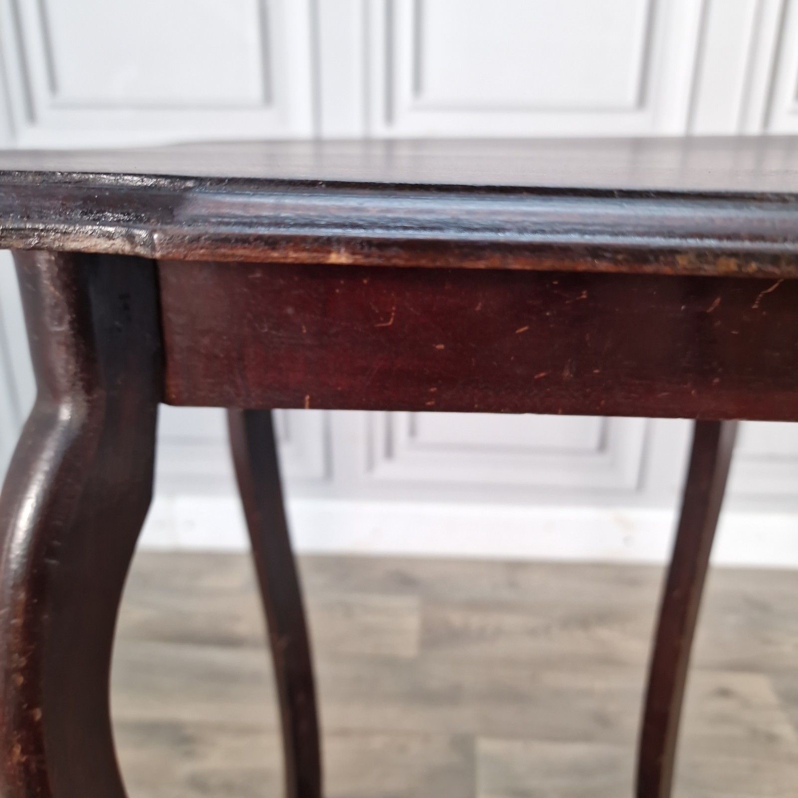Antique Carved Hall Table Wooden Plant Stand Jardiniere Mahogany 2 Tier photo buy