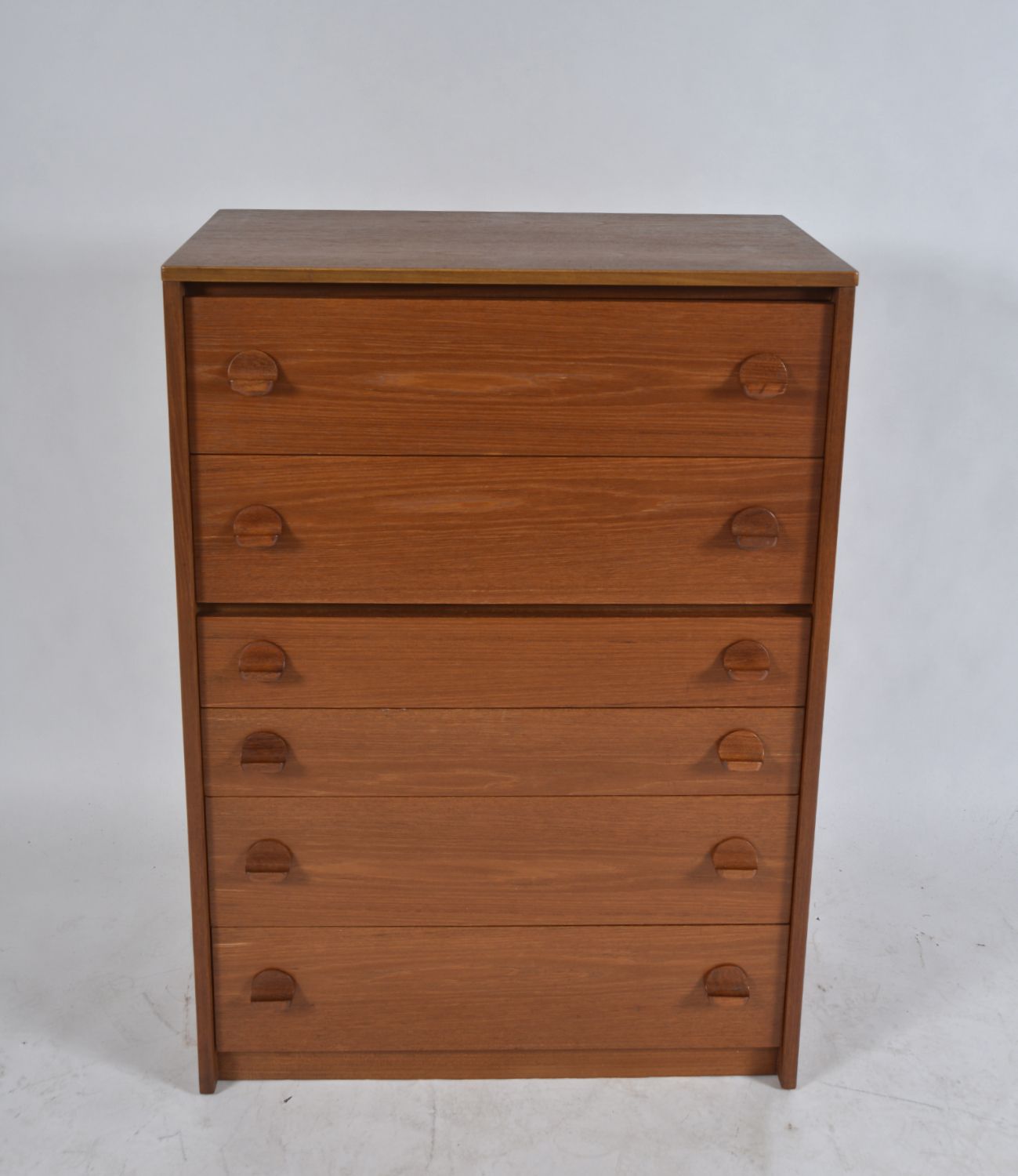 Midcentury 1960s Teak Tallboy Chest Of Drawers Stag Cantata Range By Ronald Carter photo for sale
