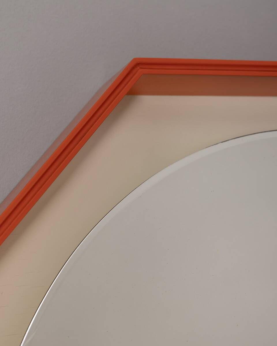 photo for sale Vintage 1970s Backlit Wall Mirror, Italian Design