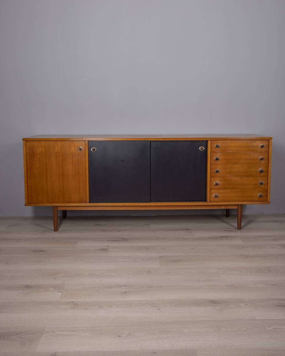 Vintage 1960s Sideboard In Teak Wood By Italian photo furniture