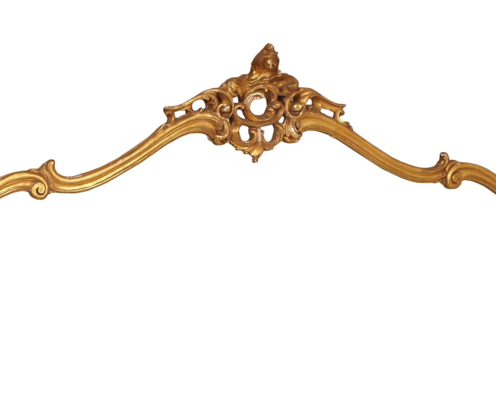 1900s Venetian Testolini & Salviati Large Baroque Wall Mirror Hand Carved Gilt Walnut Gold Leaf photo Home Decor