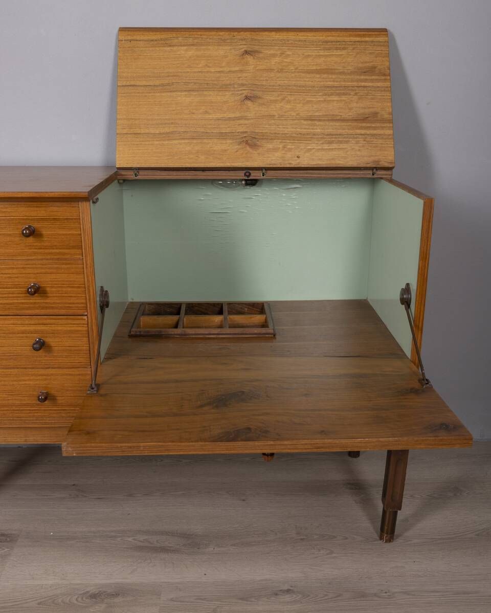 Vintage 1960s Wooden Sideboard With Bar photo Furniture