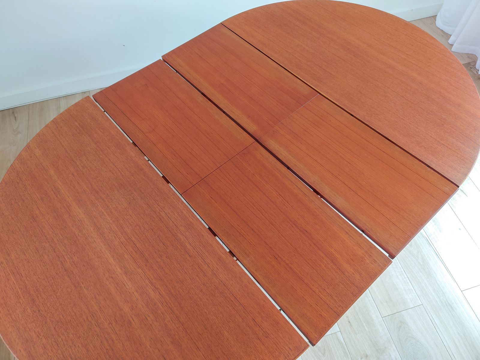 Mid Century Round Teak Dining Table By Nils Jonsson For Hugo Troeds, Sweden photo for sale