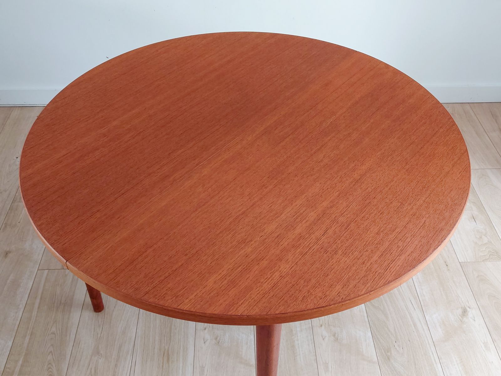 Mid Century Round Teak Dining Table By Nils Jonsson For Hugo Troeds, Sweden photo buy