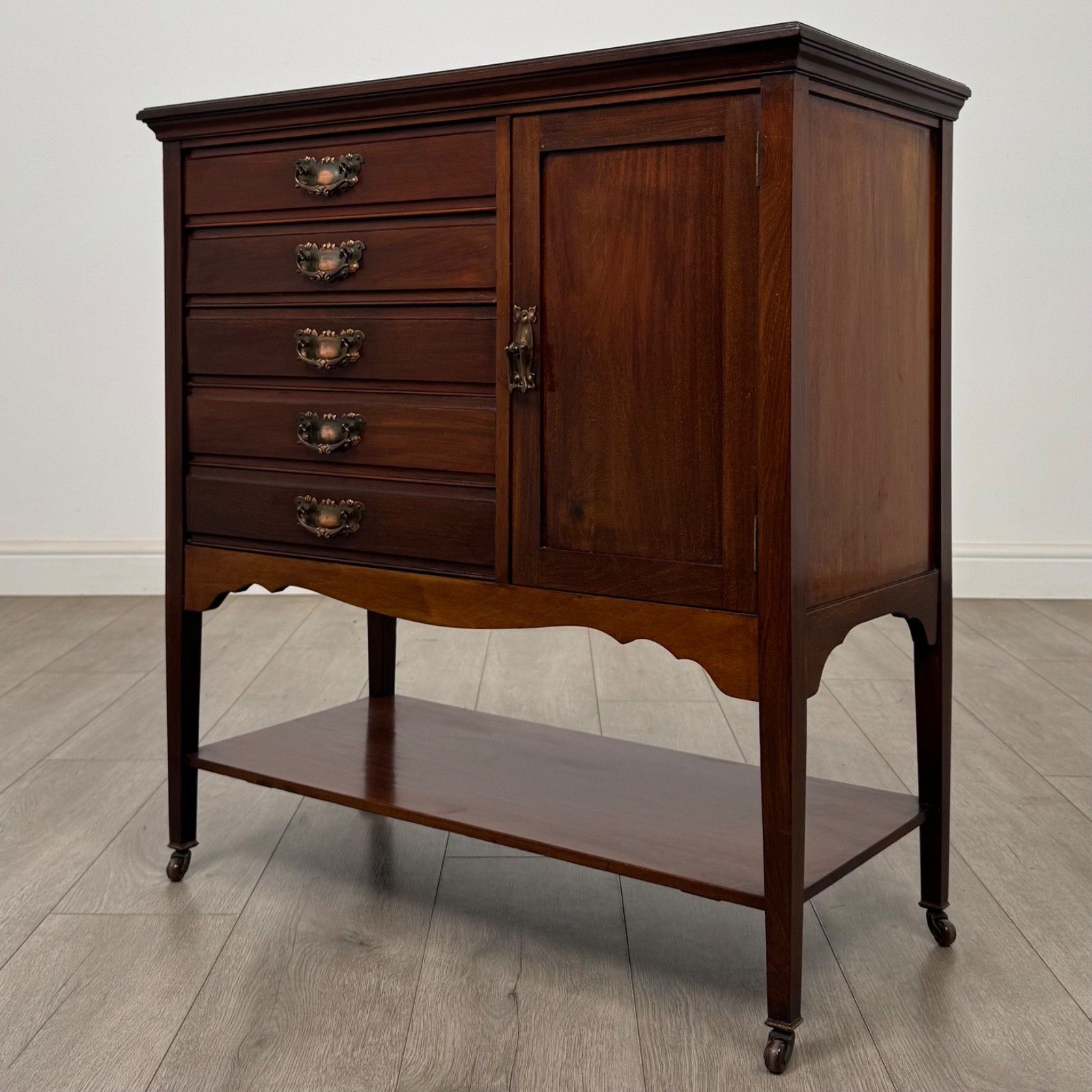 Antique 20th Century Edwardian Cabinet In Mahogany ( Af 5857 ) photo for sale