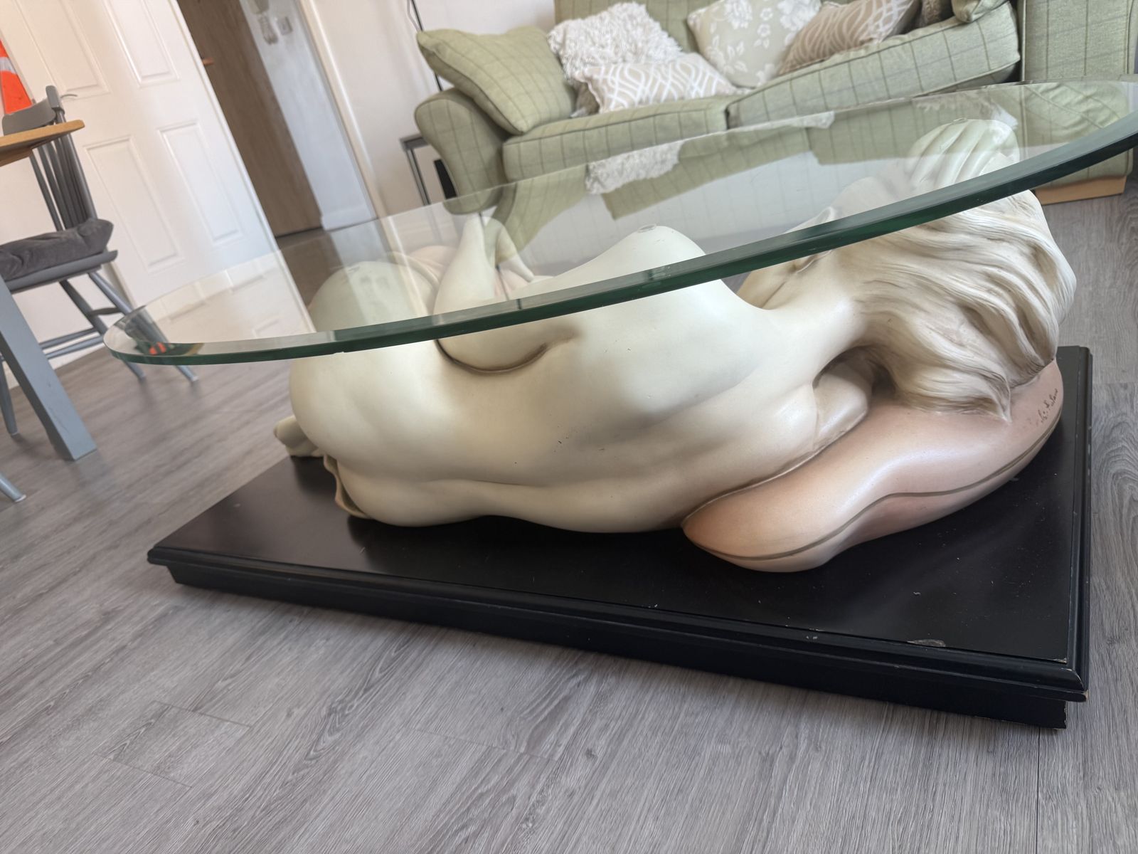 Italian Hollywood Regency Style Figural Coffee Table photo furniture