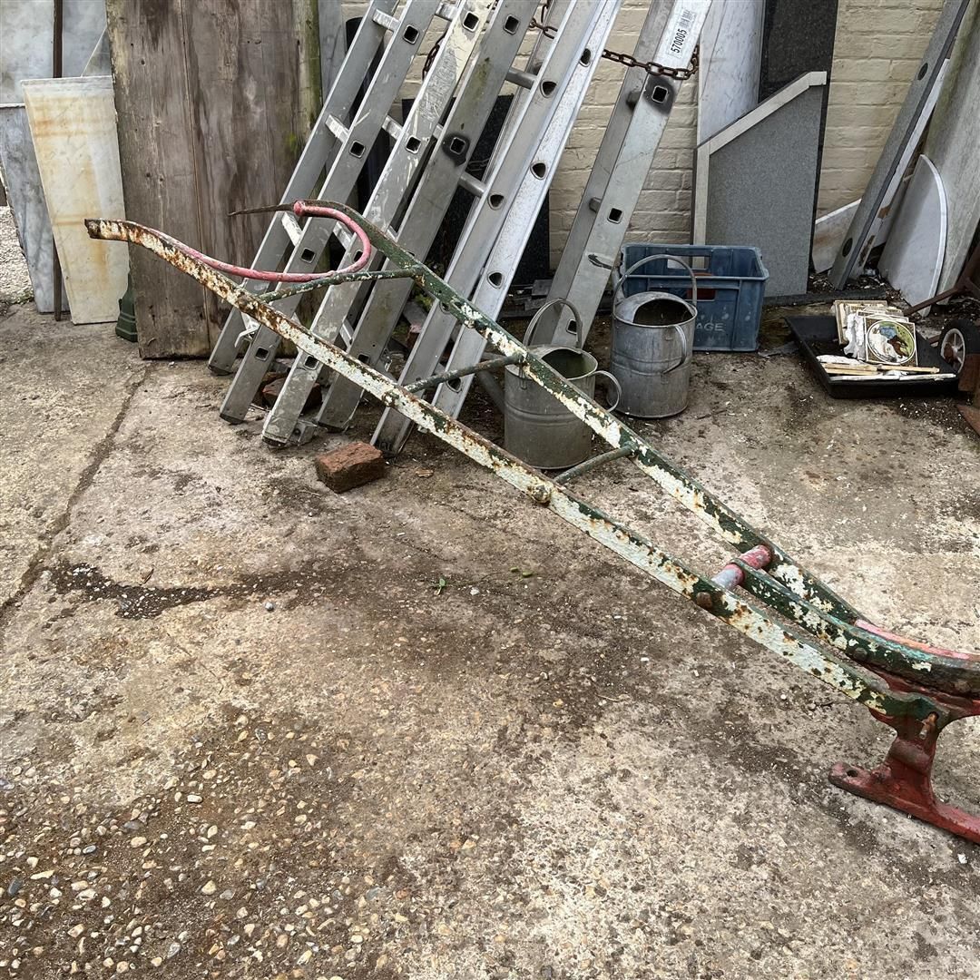 Antique Cast Iron Plough Mephisto By Eh Roberts photo 225.0