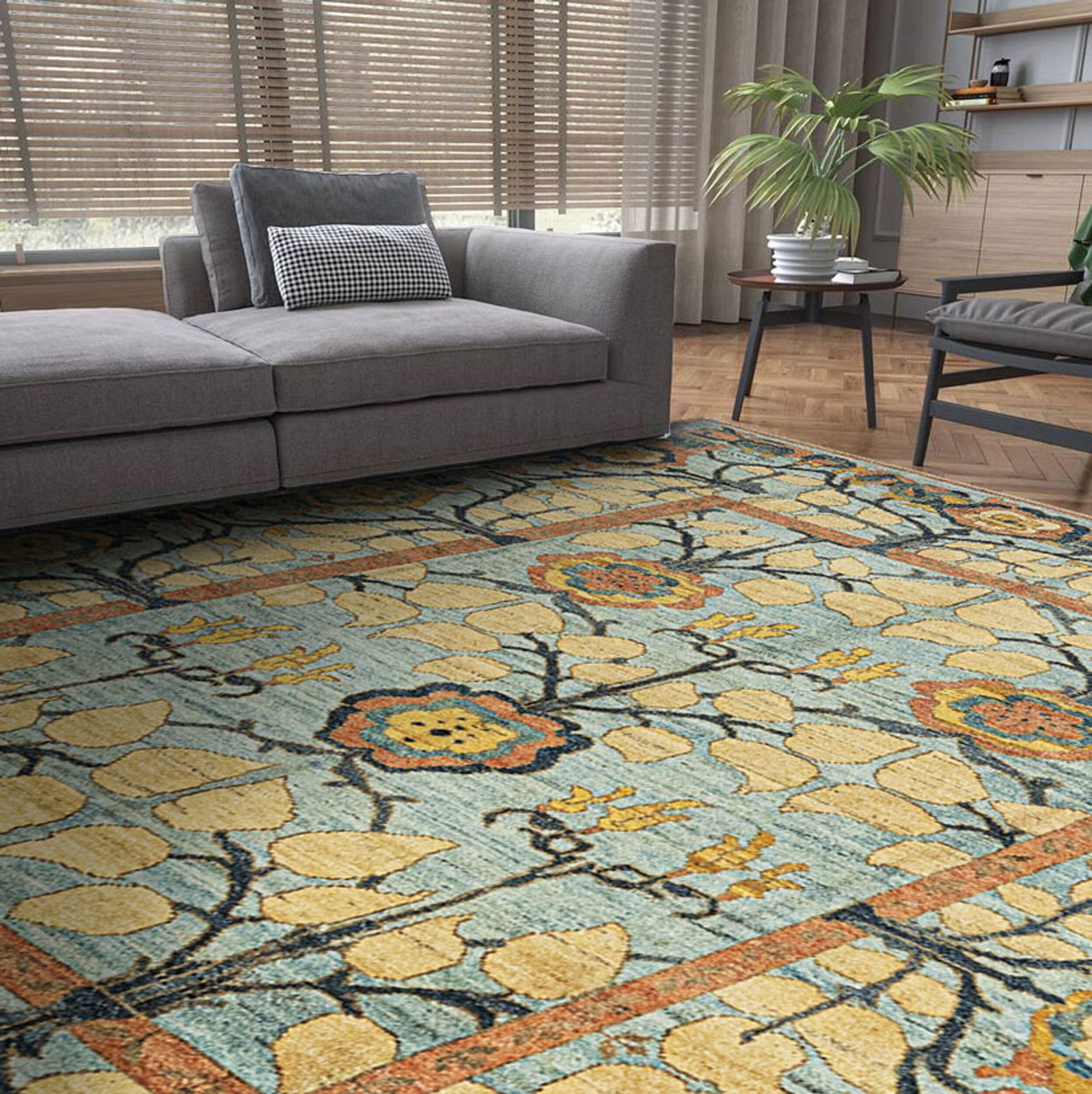 Voysey Carpet 310x248cm photo Textiel