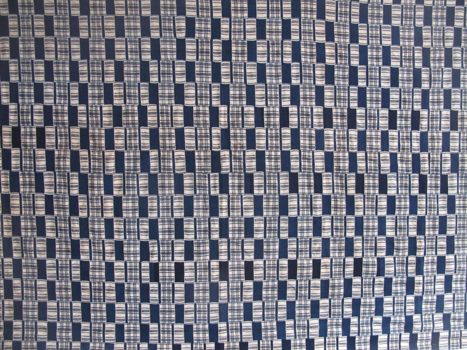 Mid-century Kente-doek, Ghana, 1,70 m x 3,34 m photo vintage
