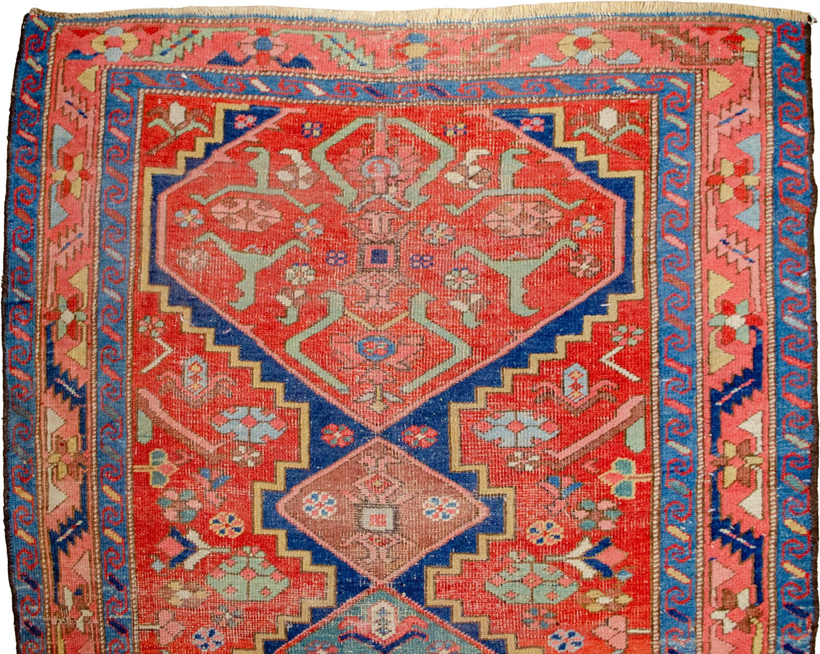 Antique Heriz Runner 310x116cm photo Textiles