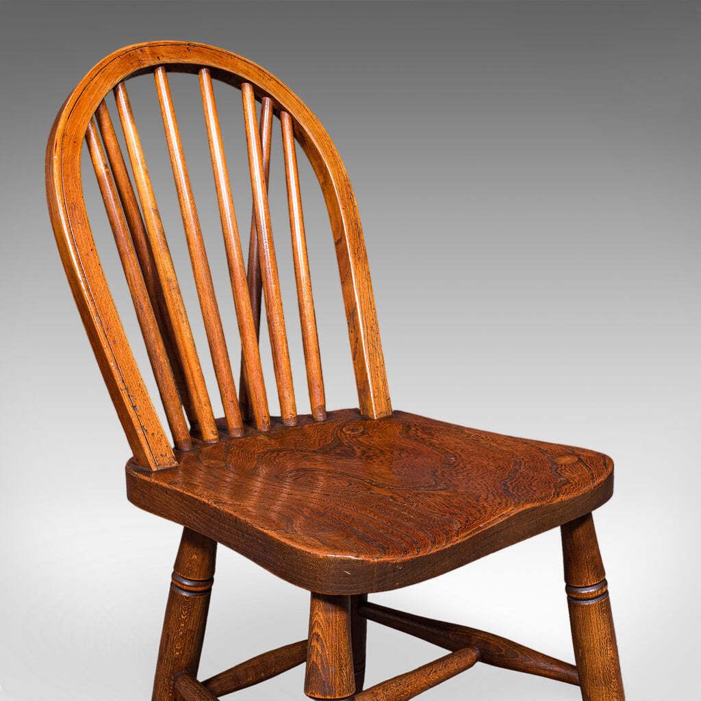 photo furniture Set Of 4 Side Chairs, English Hoop Back Seats, Wwii, Broad Arrow, Reception Hall