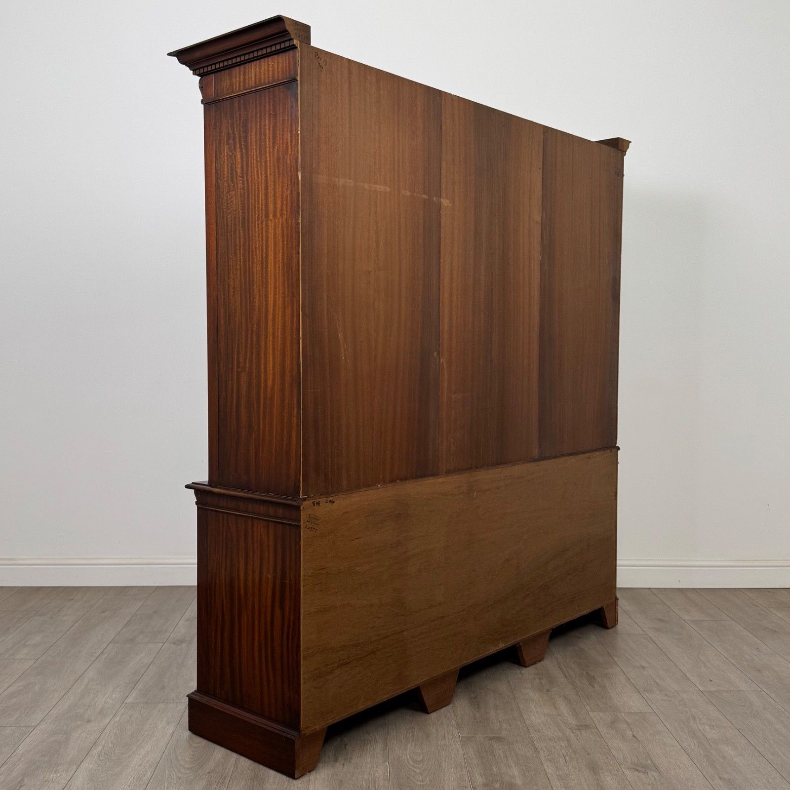 Antique 20th Century Concave Bookcase In Mahogany ( Af 5840 ) photo 825.0