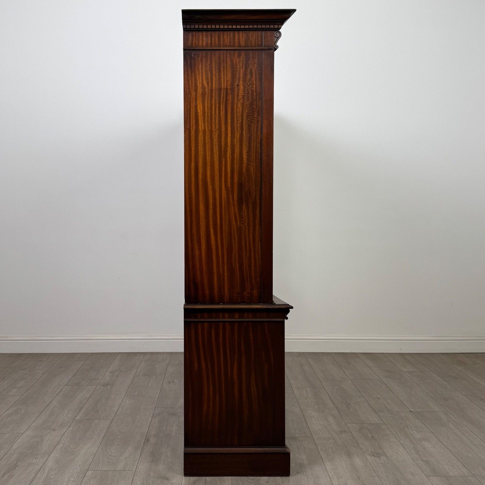 Antique 20th Century Concave Bookcase In Mahogany ( Af 5840 ) photo vintage
