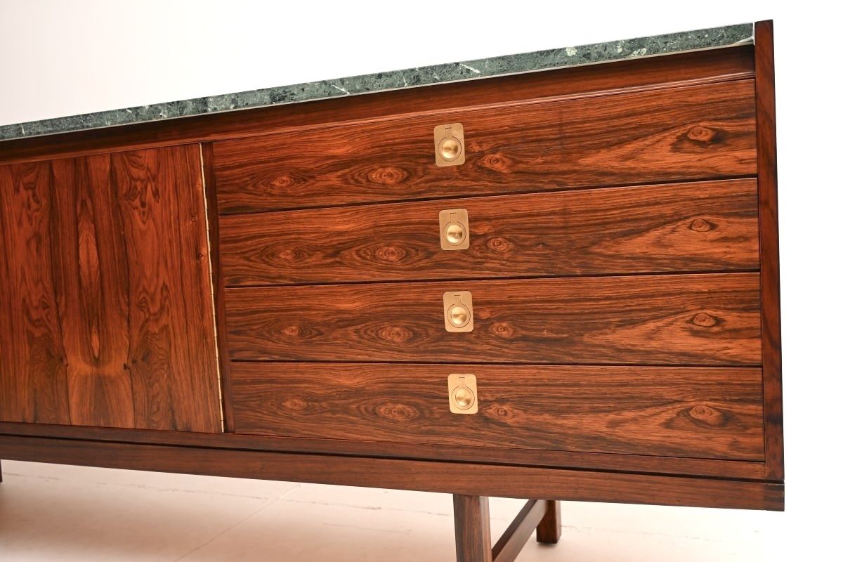 Rosewood And Marble Vintage Sideboard By Robert Heritage For Archie Shine photo vinterior