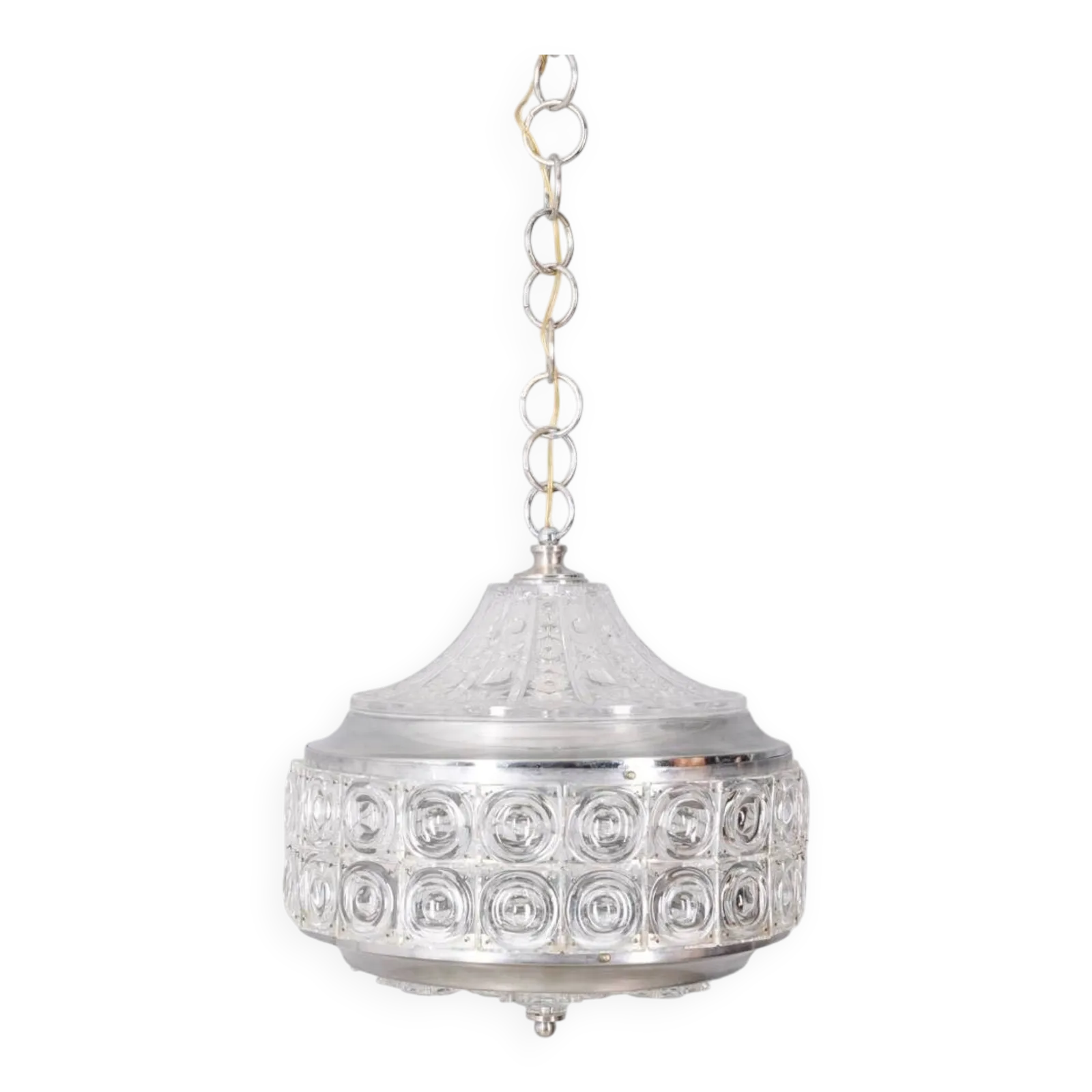 Vintage 60s Crystal Chandelier Decorated Design Kinkeldey