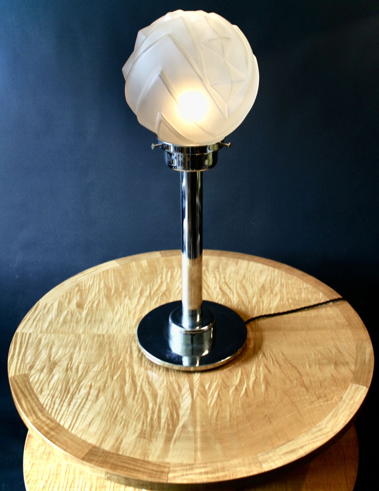 Art Deco Chrome Table Lamp photo furniture