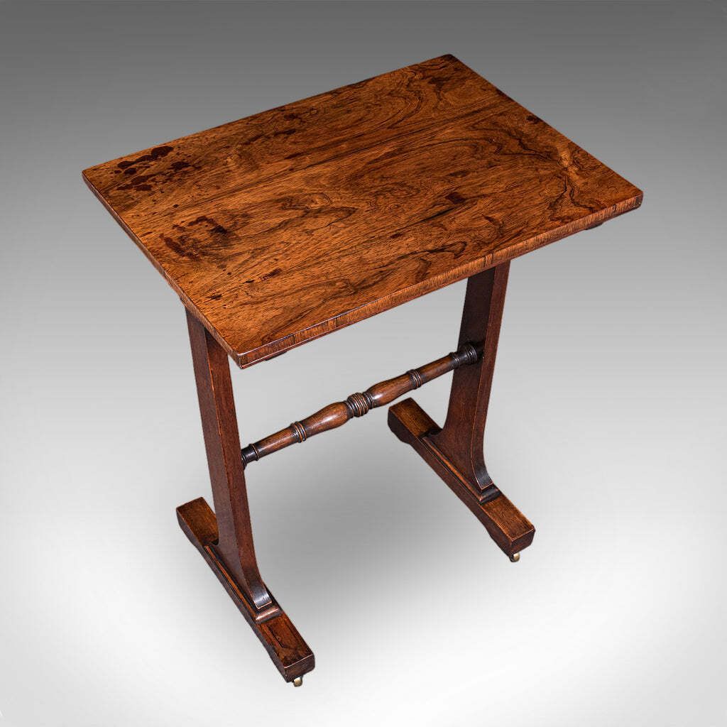 Antique Side Table, English, Morning Room, Lounge, Reading, Serving, Regency photo vinterior