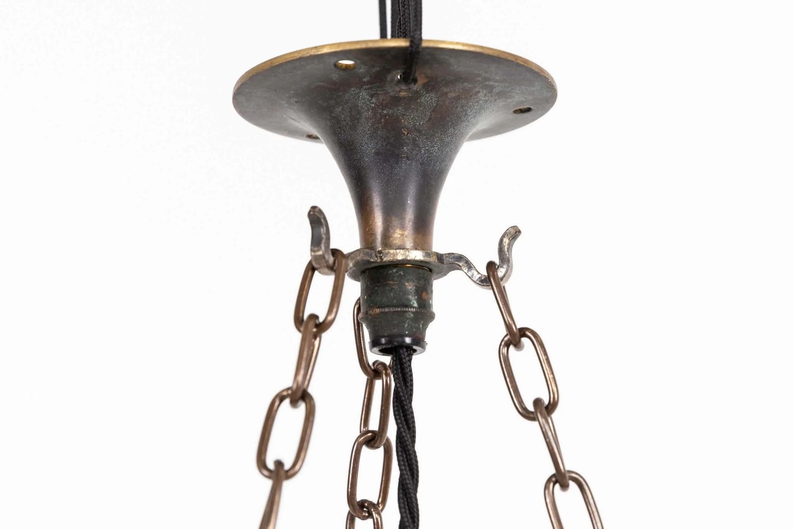 Art Deco Cut Glass Plafonnier Pendant Light photo Lighting