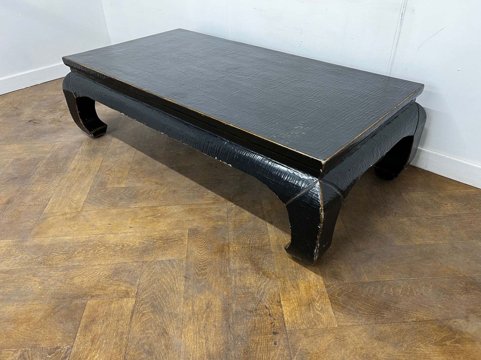 Antique Chinese Black Low Coffee Table photo 235.0