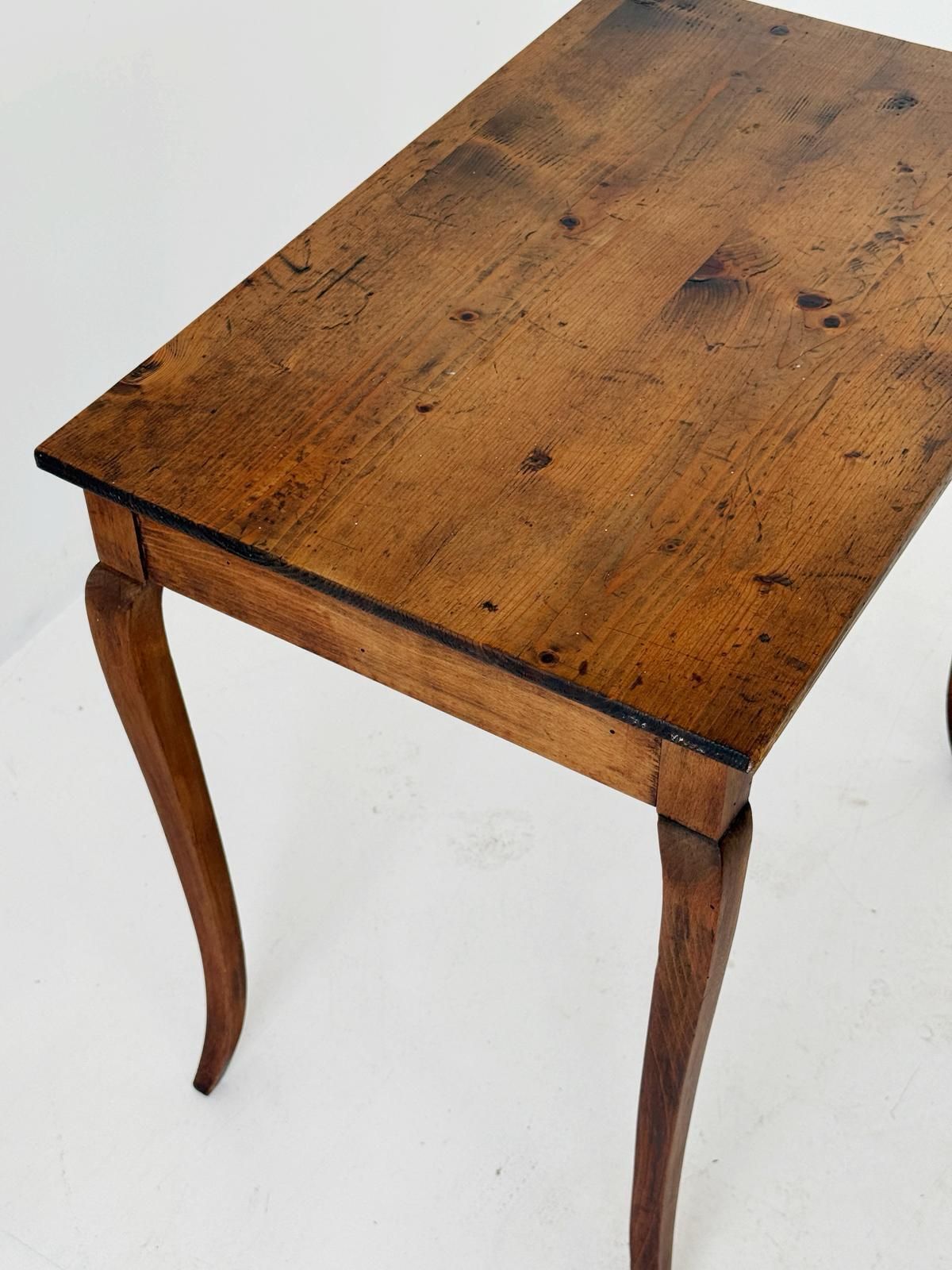 Rustic Walnut Work Table, Italy, 19th Century photo for sale