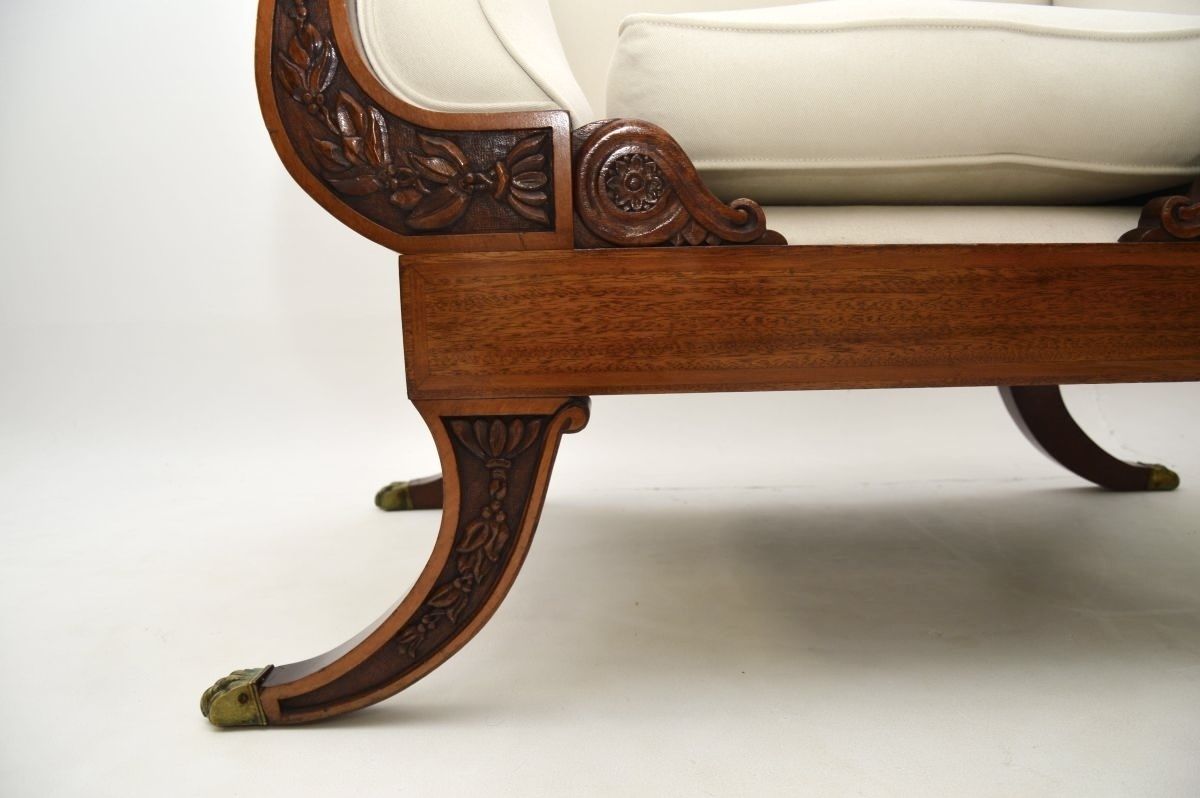 Pair Of Large Antique Regency Style Mahogany Armchairs photo 3575.0
