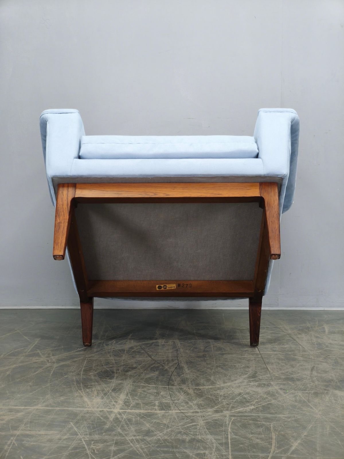 Meubels Deense highback loungestoel uit de jaren 1960 van Slagelse Møbelvaerk photo