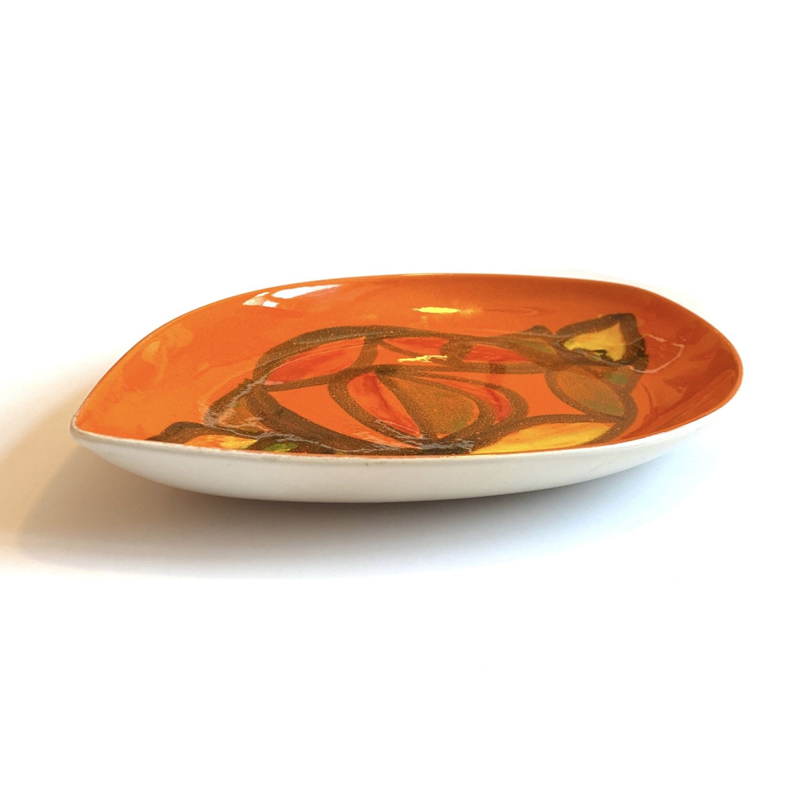 Poole Pottery Delphis Teardrop Dish door Anita Lawrence, Engels keramiek jaren 1970 photo 50.0
