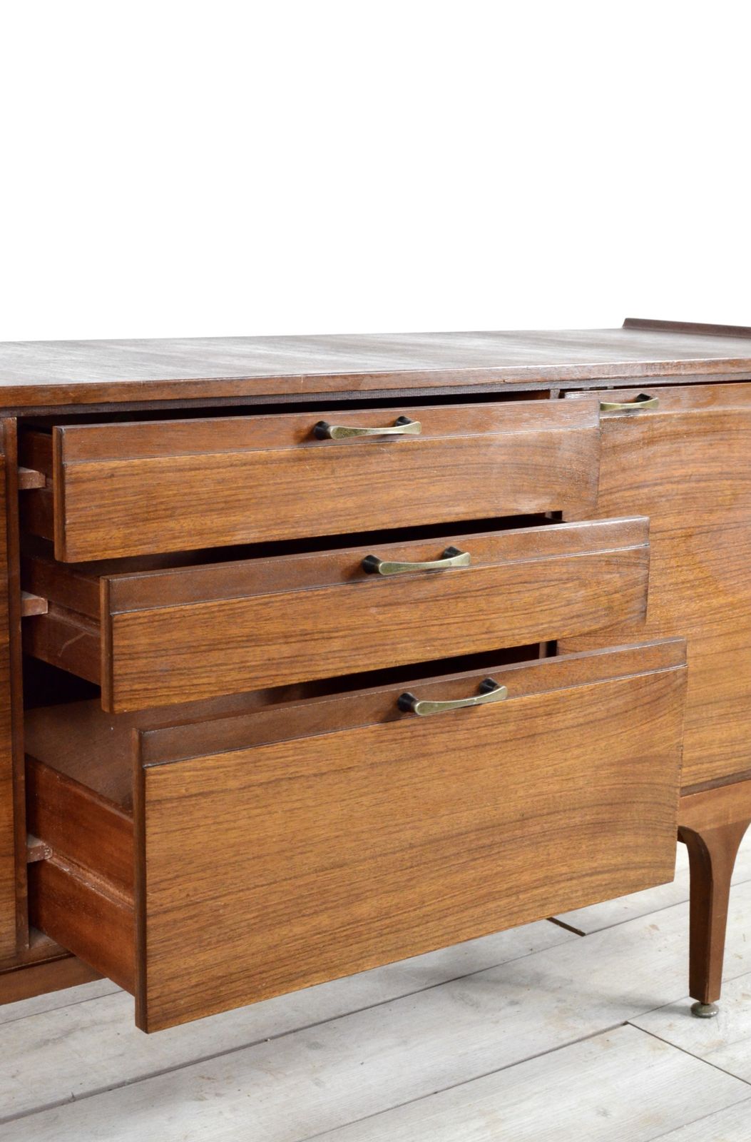1500.0 Midcentury 'Meredew' Teak Sideboard / Dresser. Stylish Vintage. Modern / Danish Style. photo