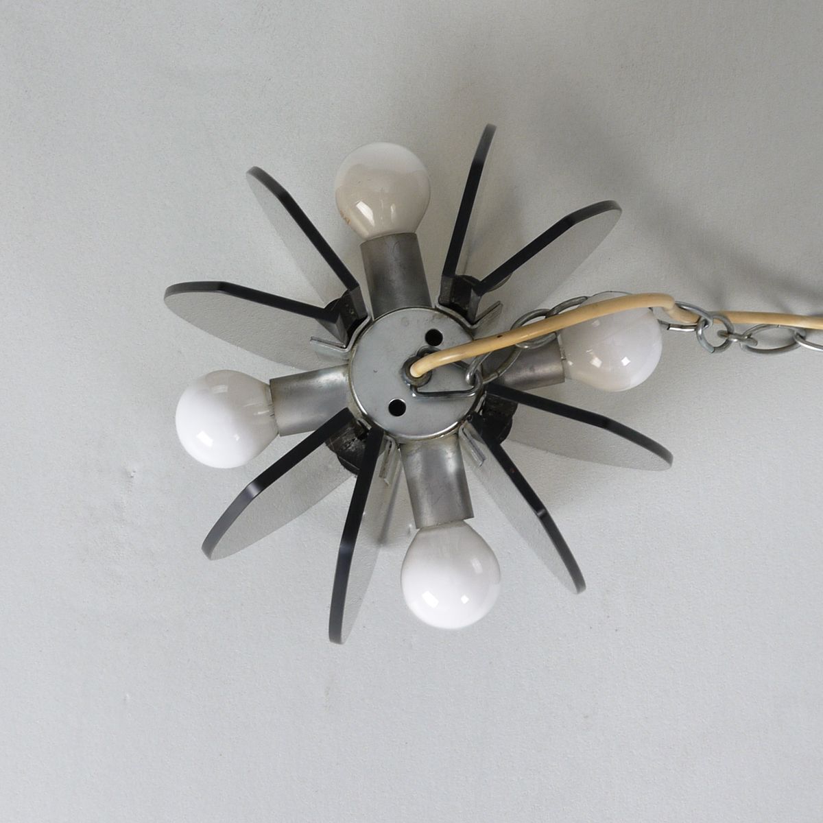 Fontana Arte Style Glass Pendant 1970s photo vinterior