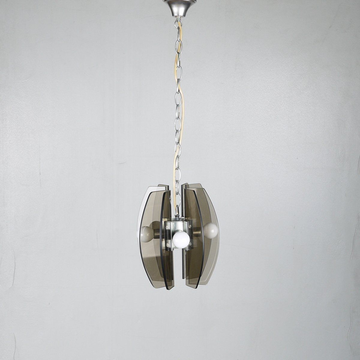 Fontana Arte Style Glass Pendant 1970s