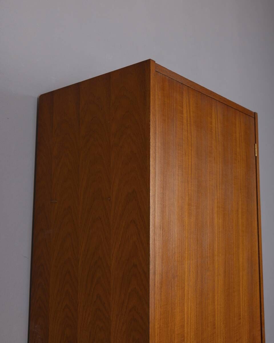 Furniture Vintage 1960s Wooden Wardrobe Designed By Zam Milano Italy photo