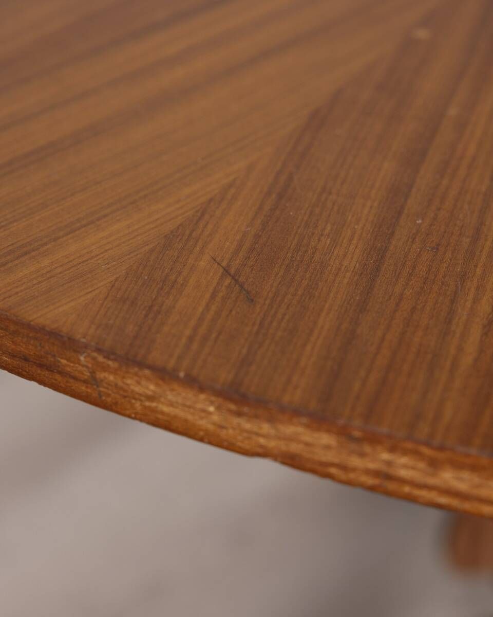1644.0 Vintage Wooden Round Table From 1960s Designed By Carlo Ratti For Lissoni photo