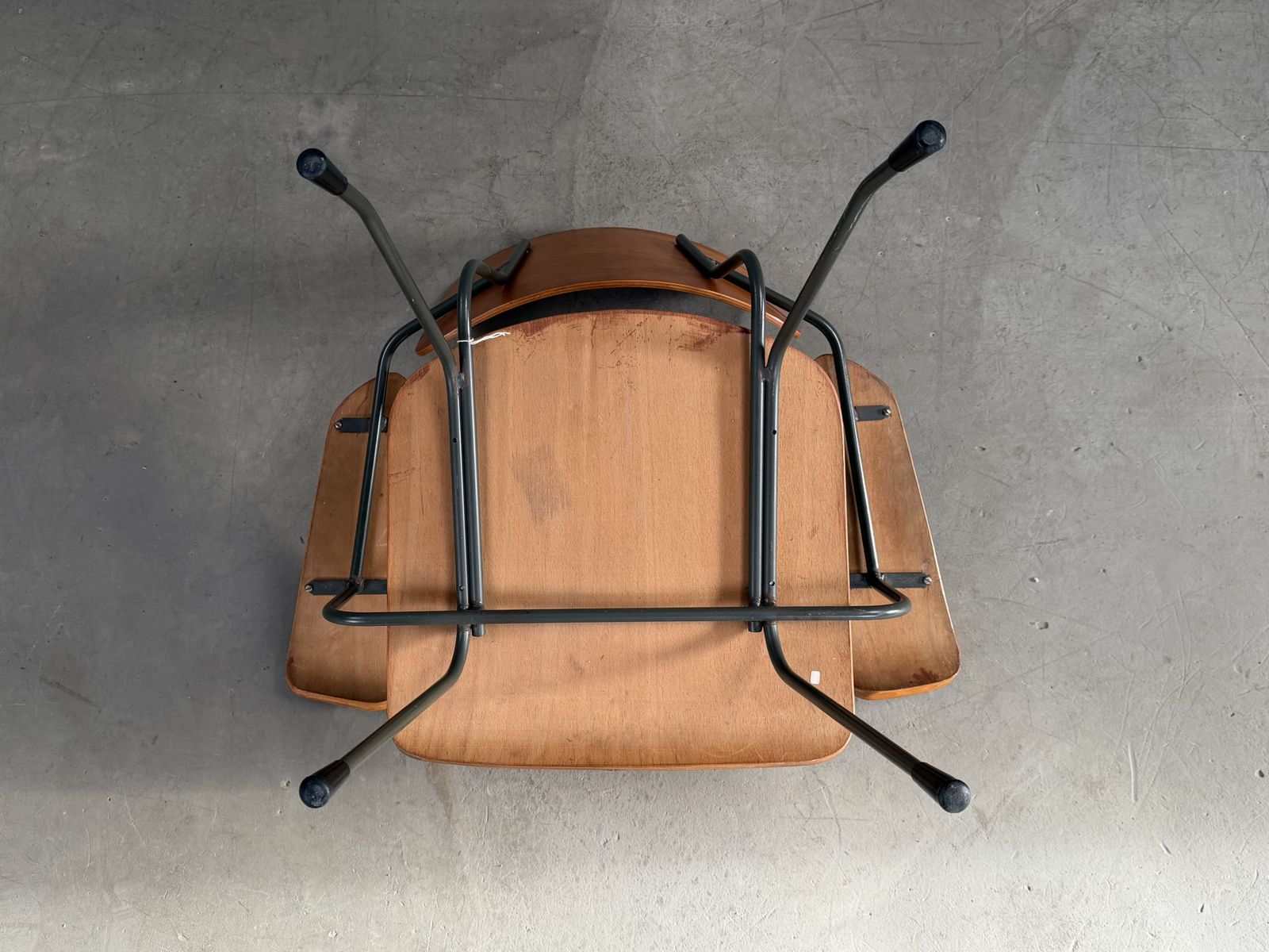 Rare Dutch Modernist Armchair Attributed To Tjerk Reijenga | Bent Plywood & Steel | C.1960s photo buy