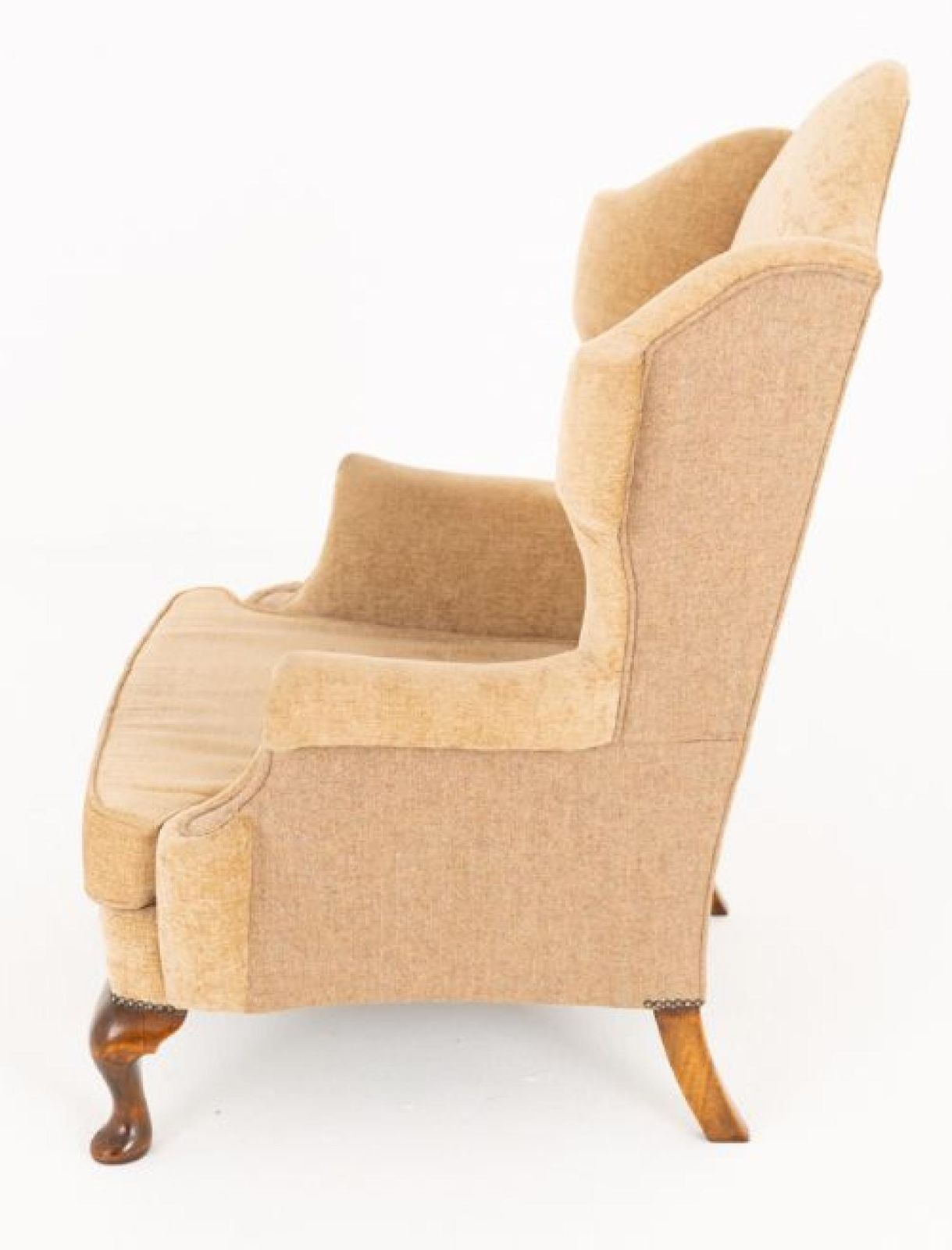 Pair Wing Back Chairs Georgian Revival Armchair photo furniture