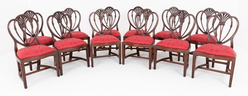 Set Prince Of Wales Dining Chairs Mahogany 12 photo buy