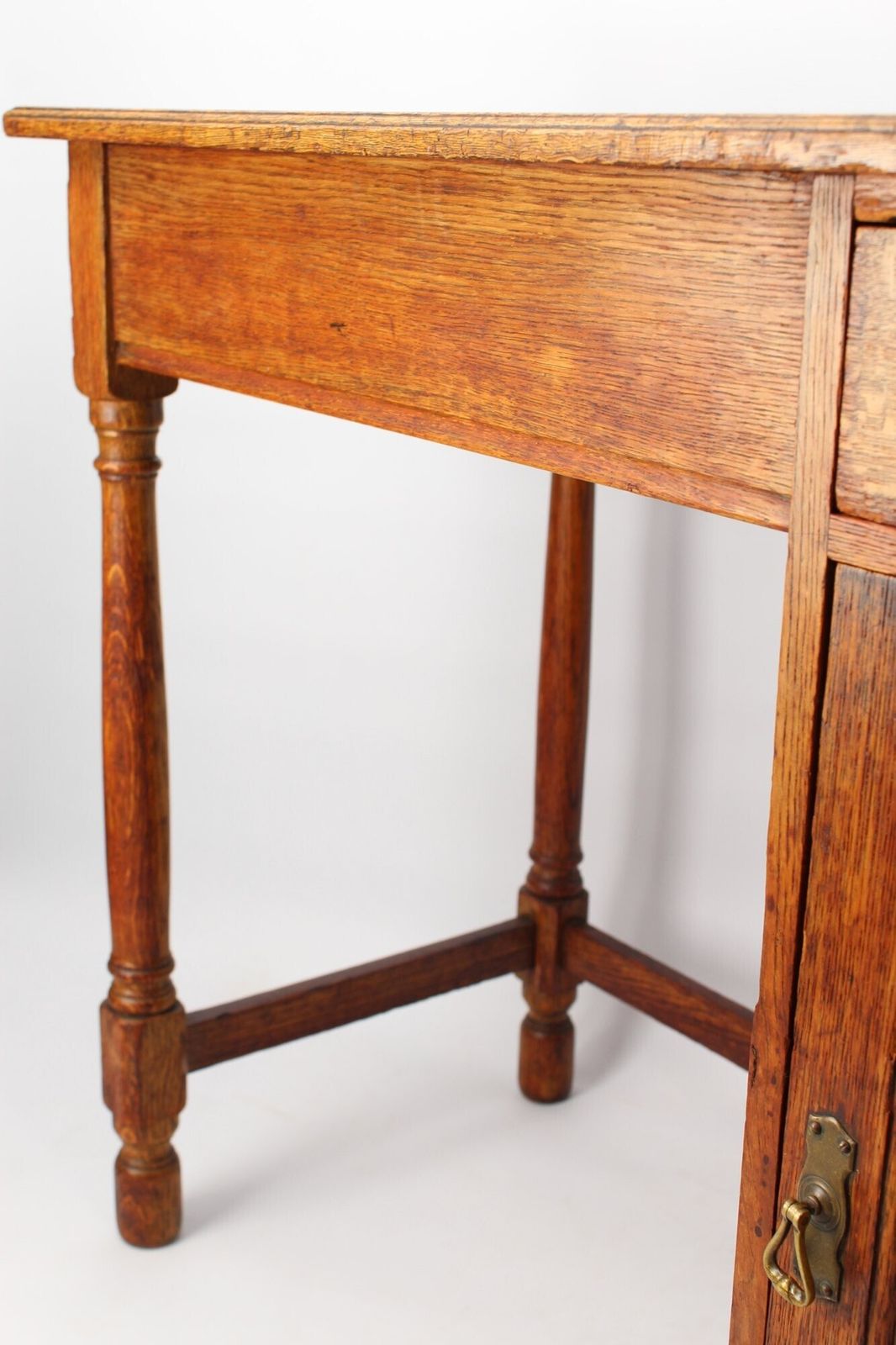 photo for sale Slim Edwardian Oak Desk, 1910s