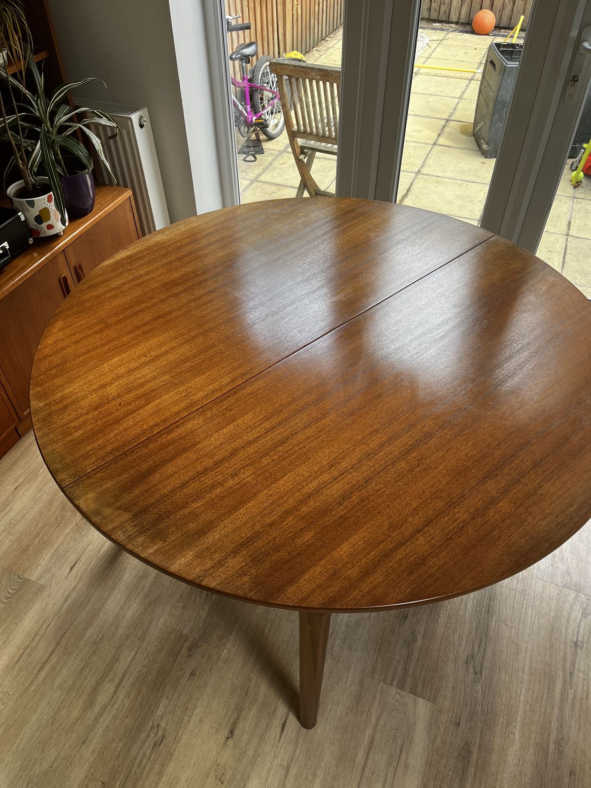 Mid Century McIntosh Vintage Extending Dining Table & 4 Chairs Roundette photo furniture