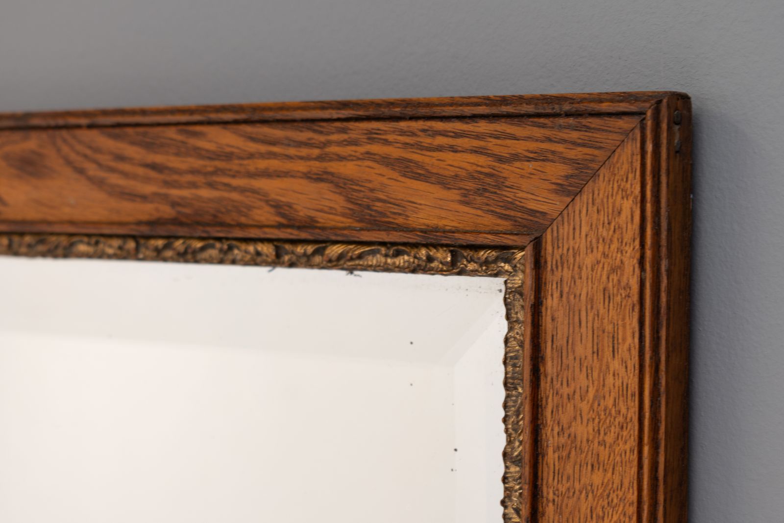Pair Of Oak Framed Mirrors photo furniture