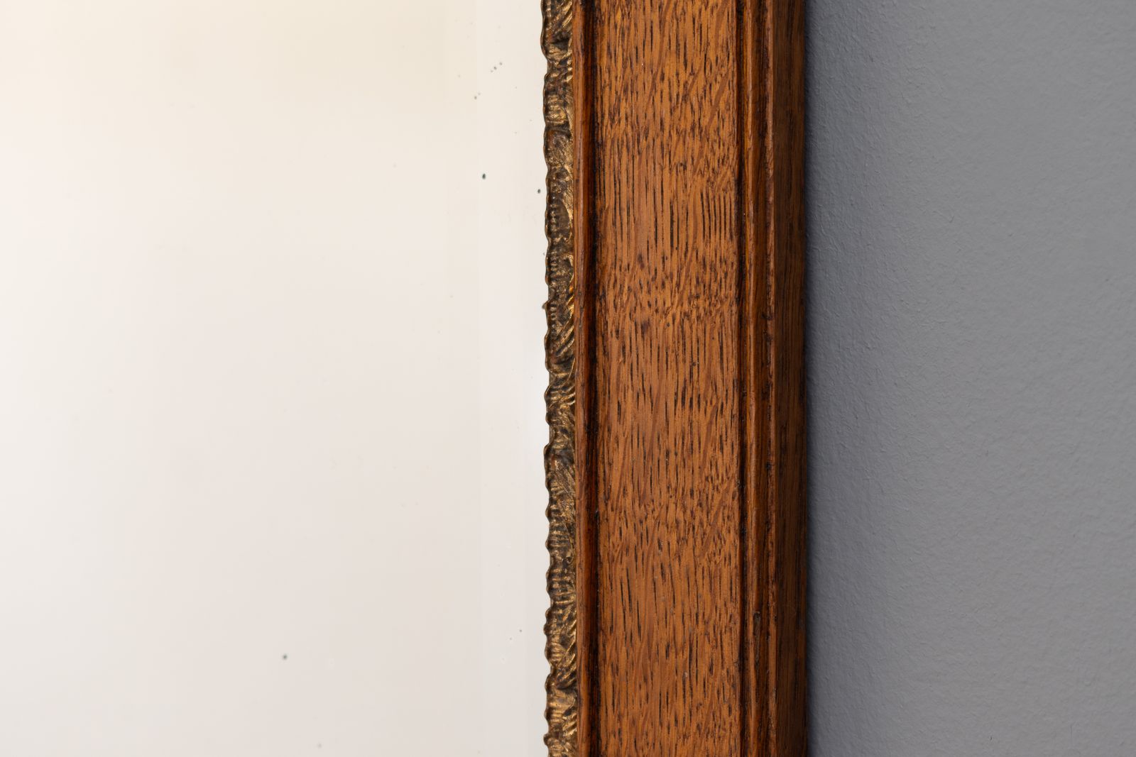 Pair Of Oak Framed Mirrors photo for sale