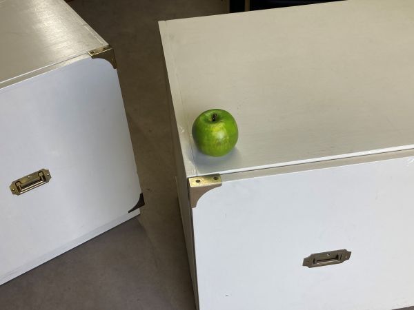 A Pair Of Mid Century Stackable Modular Storage Cabinets photo furniture