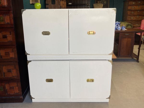 A Pair Of Mid Century Stackable Modular Storage Cabinets photo Furniture