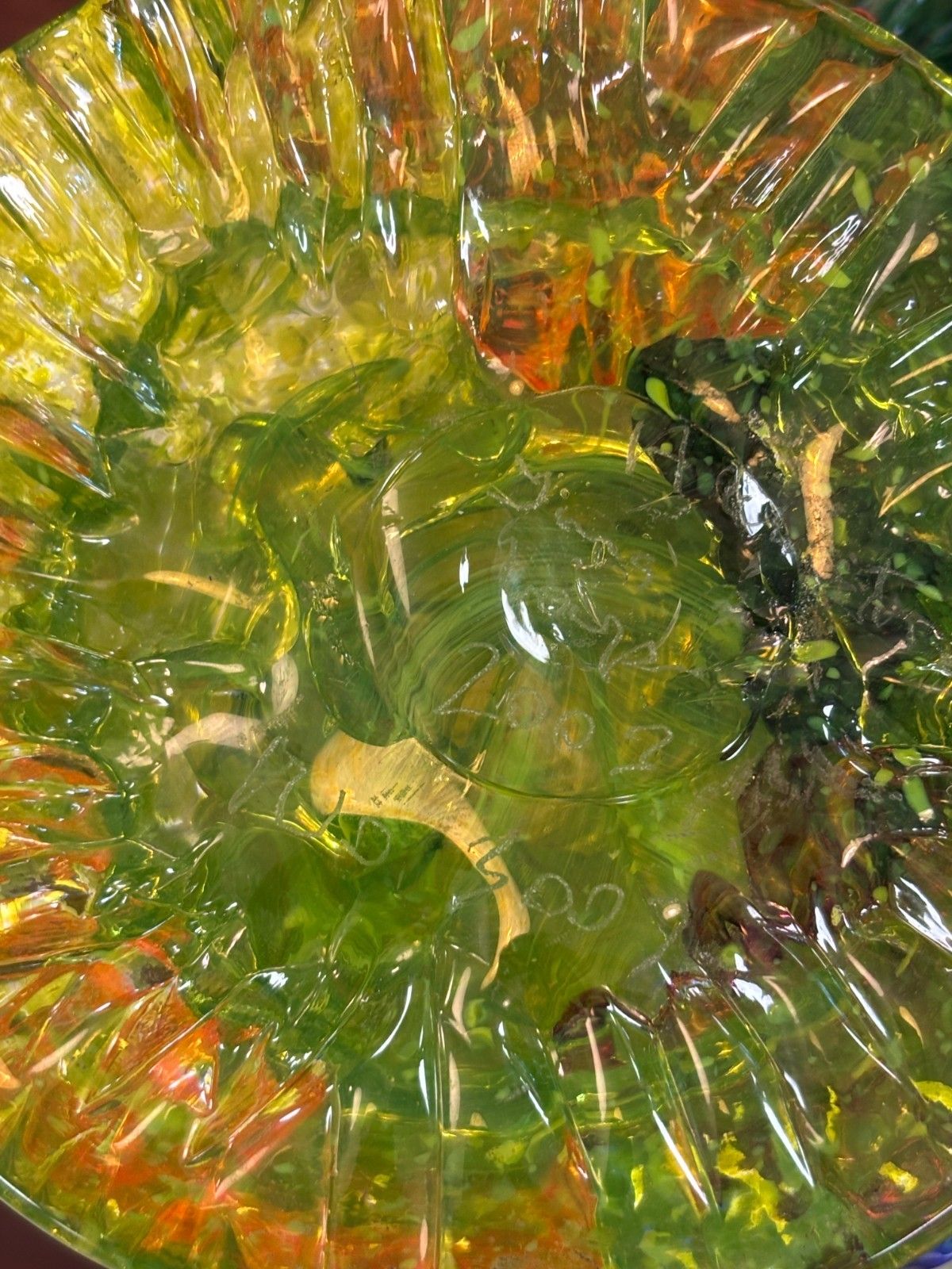photo furniture Stunning 2003 Tina Cooper Great Barrier Reef Collection Art Glass Vase/ Bowl