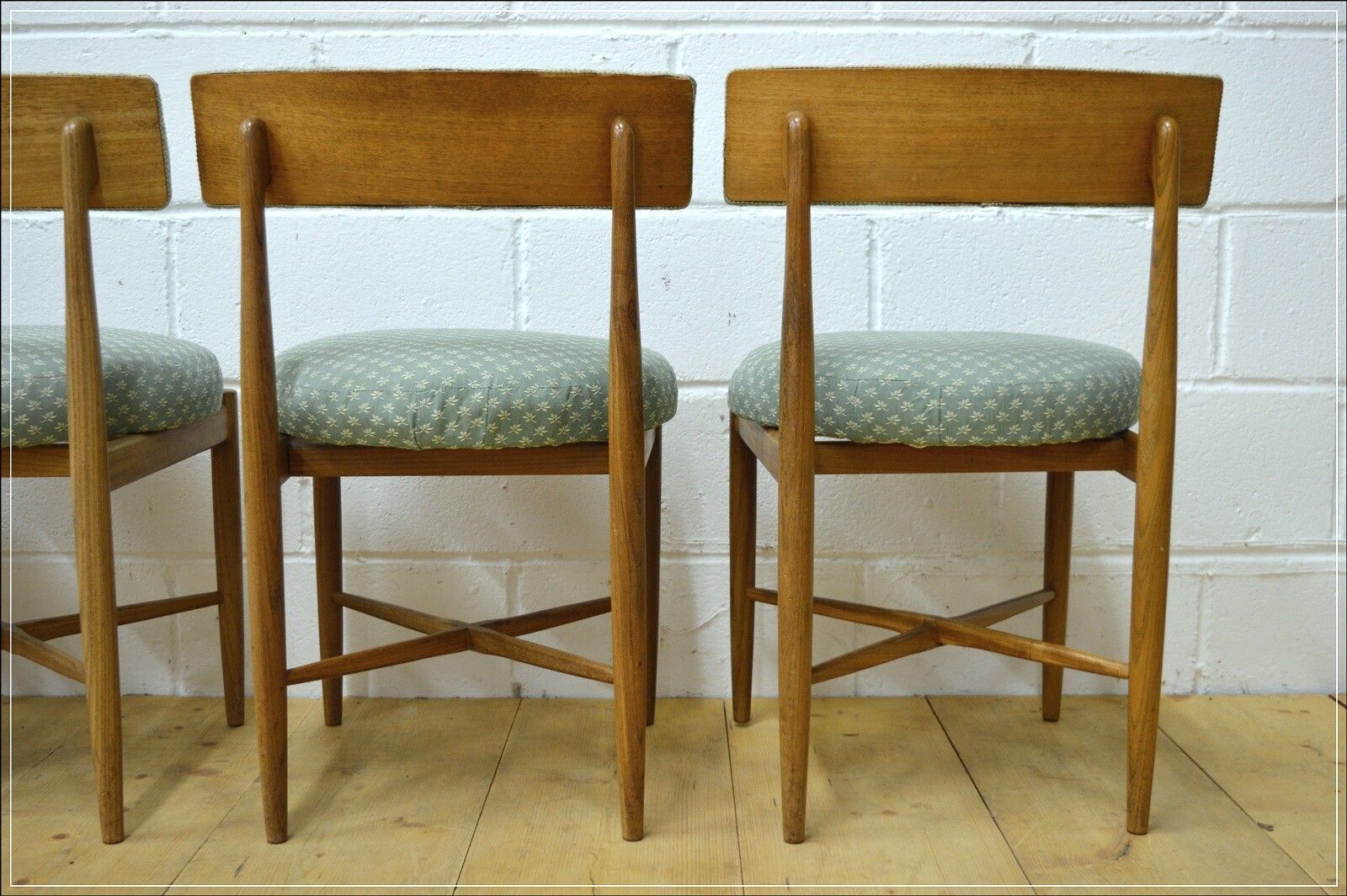 photo for sale Vintage Dining Chairs X4  G Plan Fresco Solid Teak Danish Design Mid Century