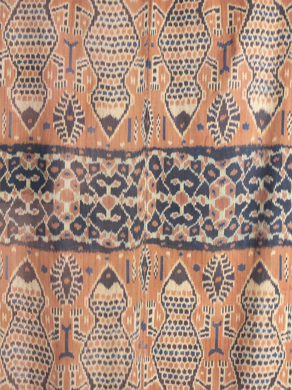 550.0 Sumba Ikat Panel With Lizards, 1950s photo