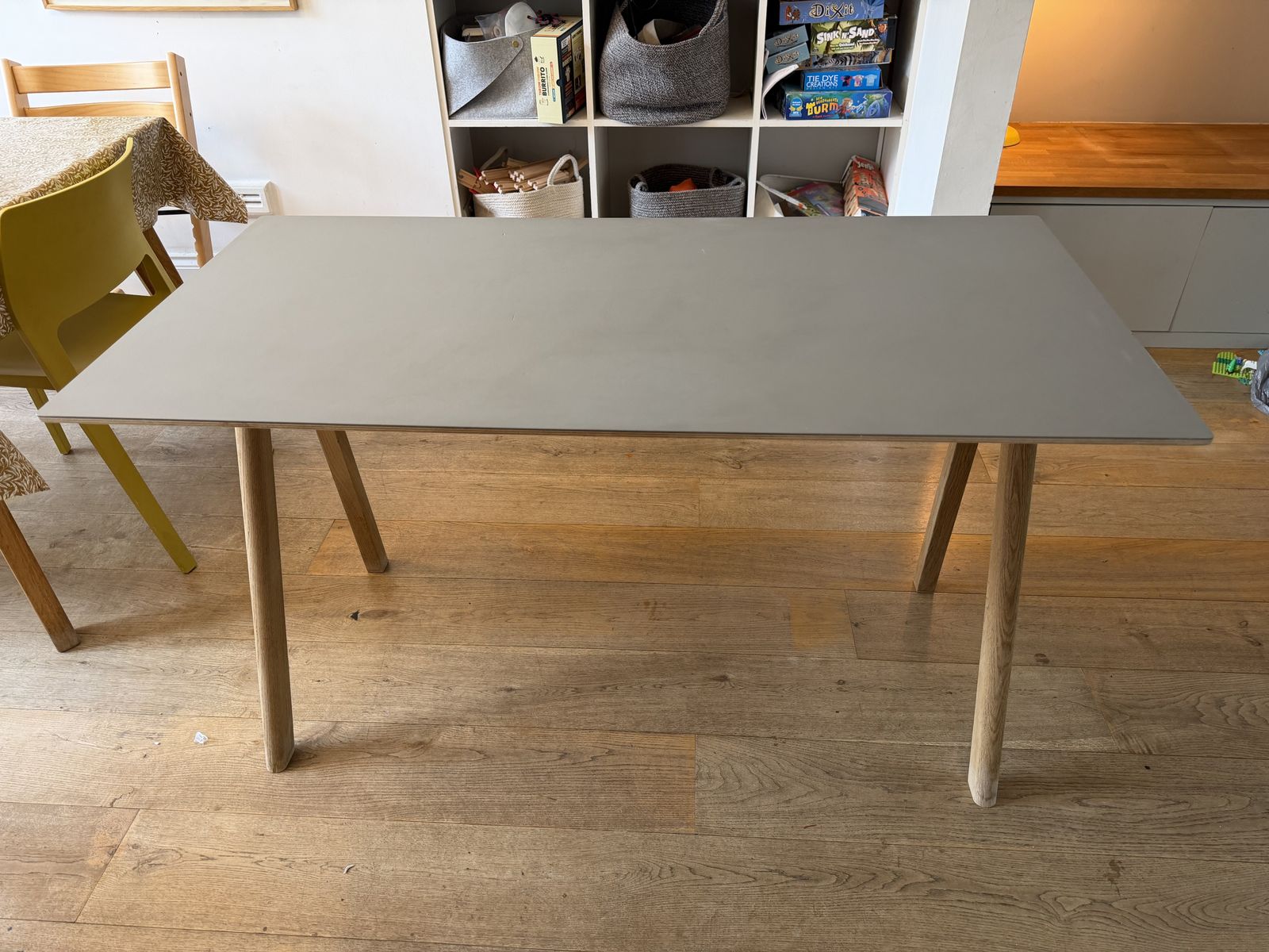 photo for sale Hay Copenhague 90 Desk   Soap Treated Oak / Grey Top