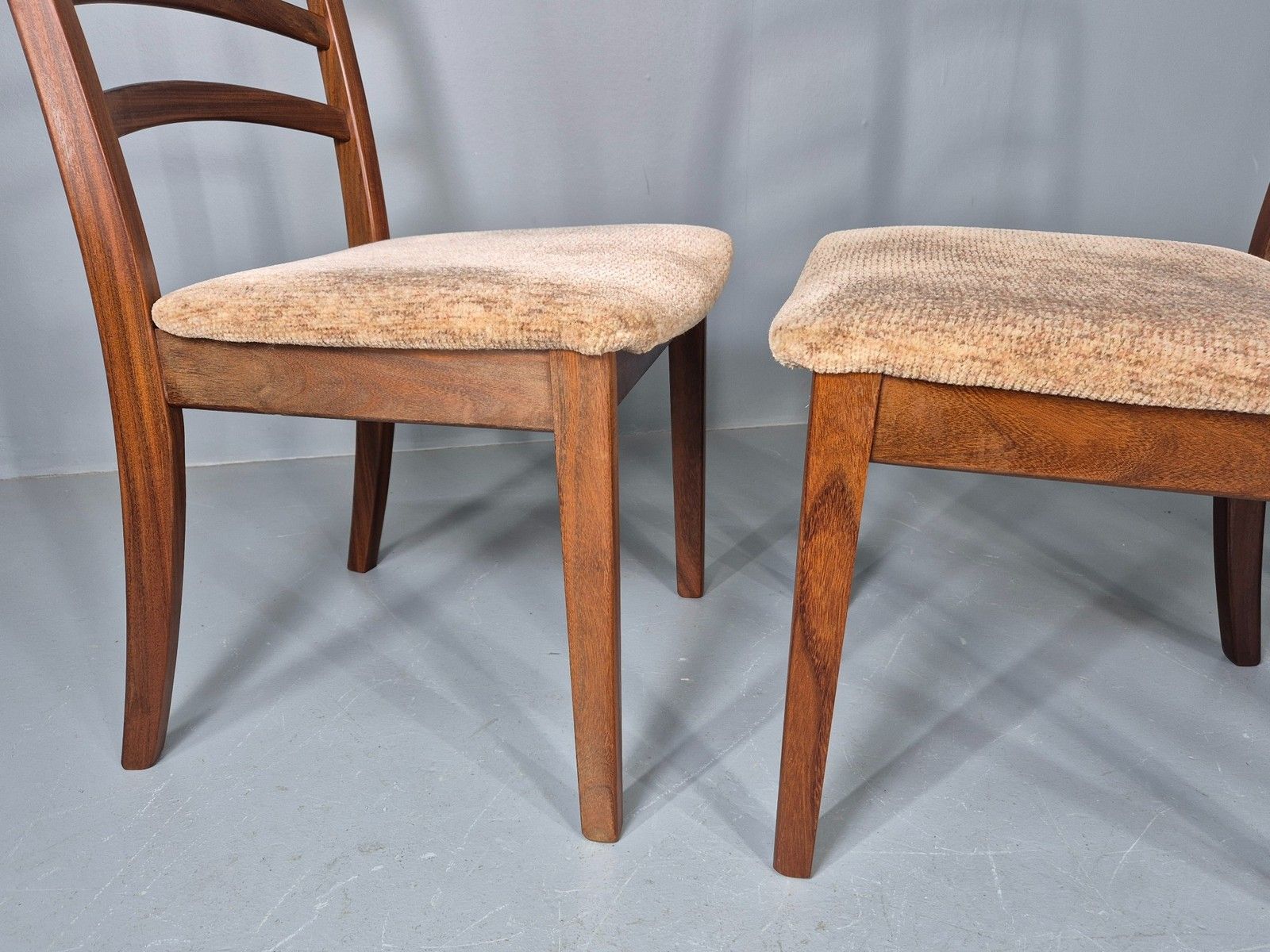photo for sale 4 Vintage G Plan Dining Chairs Teak Frames Retro 1970s Original Eb12175